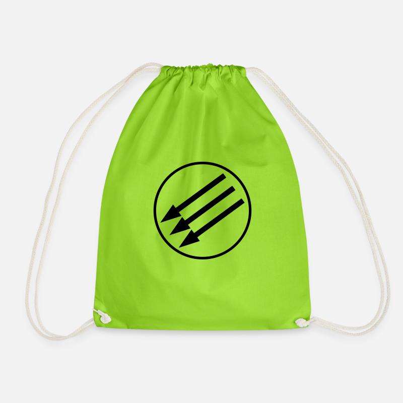DREIPFEIL | Three arrows movement - Turnbeutel - Neongrün