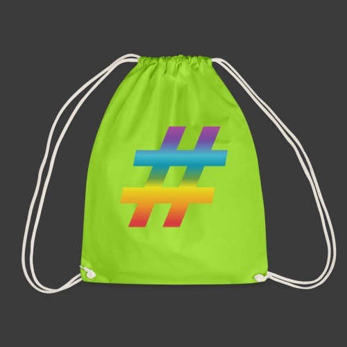 rainbow hash include - Drawstring Bag