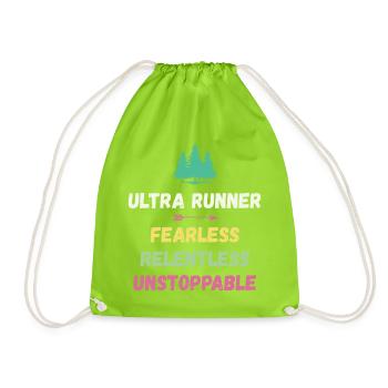 Ultra Runner - Intrépide. Implacable. Imparable. - Sac de sport léger - vert néon - Devant