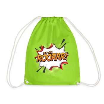 Rröööörrrrr - Turnbeutel - Neongrün - Vorne