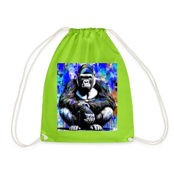 Gorilla - Turnbeutel - Neongrün - Vorne