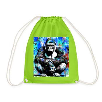 Gorilla - Turnbeutel - Neongrün - Vorne
