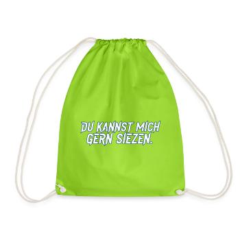 Vous pouvez m’appeler par votre prénom - Sac de sport léger - vert néon - Devant