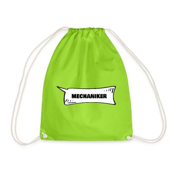 Cadeau pour mécanicien - Sac de sport léger - vert néon - Devant