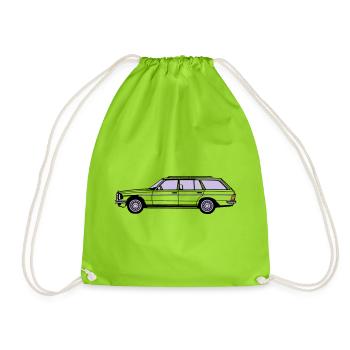 MB W123 T Model Kombi ...(25) - Turnbeutel - Neongrün - Vorne