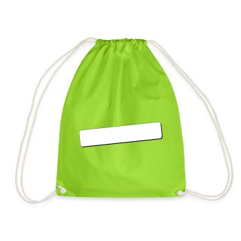 Coins arrondis du champ d’écriture | Ombre | Graphiques vectoriels - Sac de sport léger - vert néon - Devant