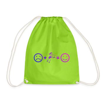 Pickleball scene design for pickleball players fans - Drawstring Bag - neon green - Front