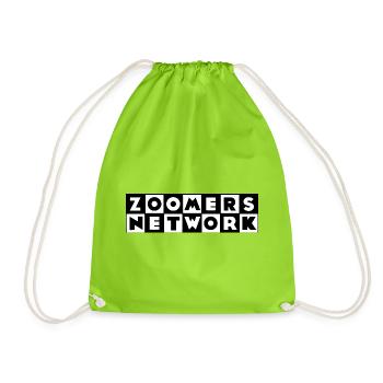 Réseau Zoomers Parodie Hommes Femmes Années 90 et 2000 - Sac de sport léger - vert néon - Devant