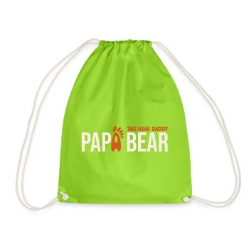 Papa Bear: El Real Papá - Turnbeutel - Neongrün - Vorne