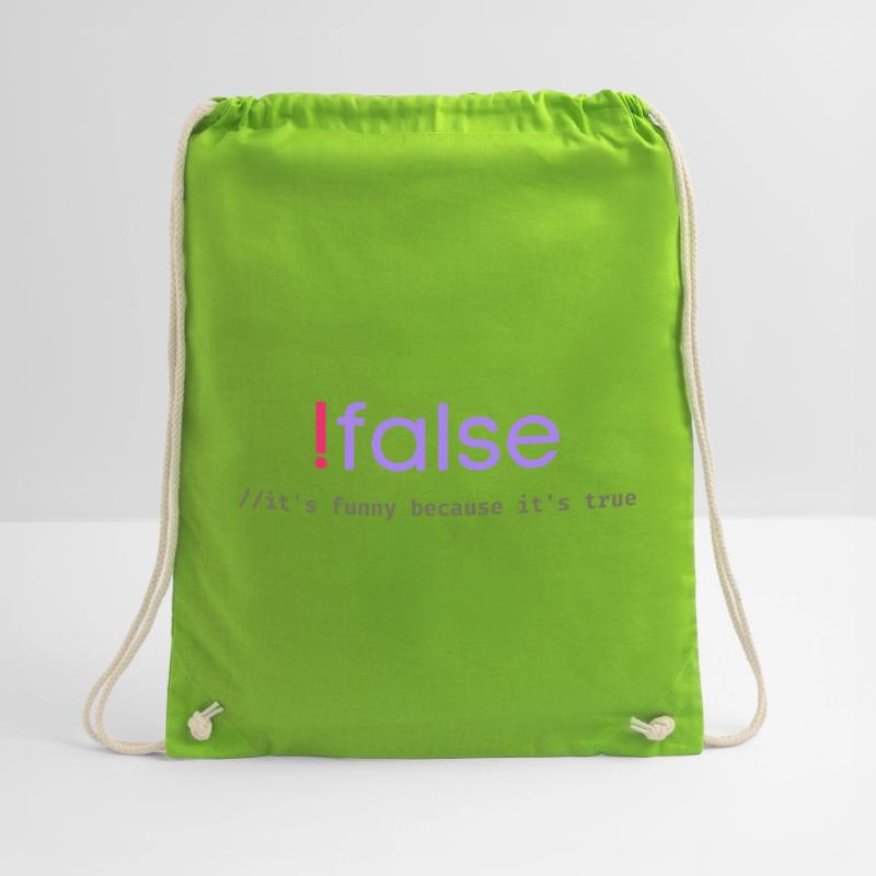 Jeu de mots sur la programmation Ifalse Funny Coder Sac de sport léger