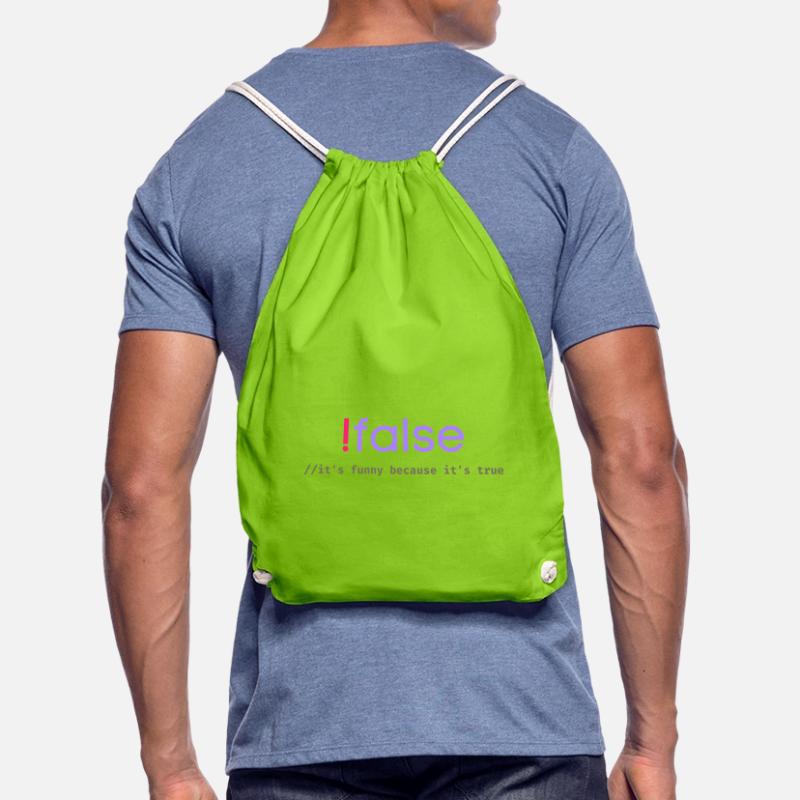 Jeu de mots sur la programmation Ifalse Funny Coder Sac de sport léger