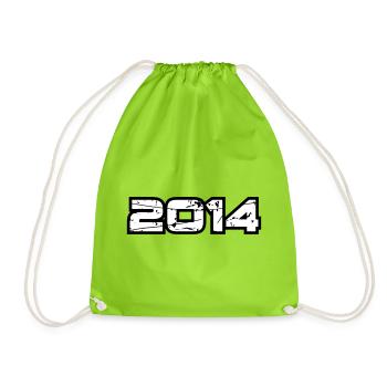 2014 - Turnbeutel - Neongrün - Vorne