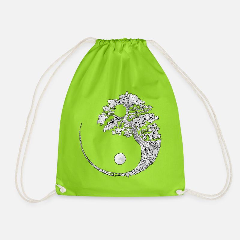 yin yang (yin yang) - Sac de sport léger - vert néon