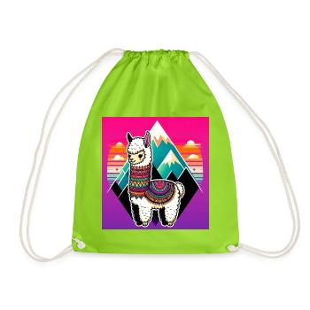 Alpaga - Sac de sport léger - vert néon - Devant