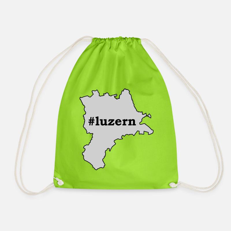 LU Lucerne - Drawstring Bag - neon green