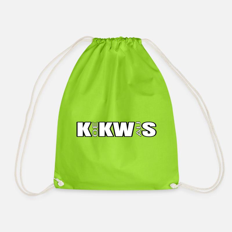 K:KW:S - Drawstring Bag - neon green