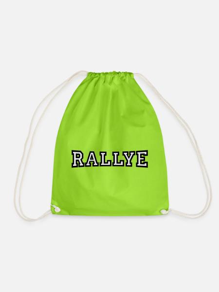 Rallye - Turnbeutel - Neongrün