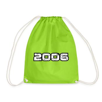 2006 - Drawstring Bag - neon green - Front