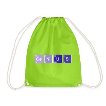 Genius Nerd Geek - Sac de sport léger - vert néon - Devant