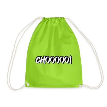 CHOOOOO! Tischtennis Insider - Turnbeutel - Neongrün - Vorne