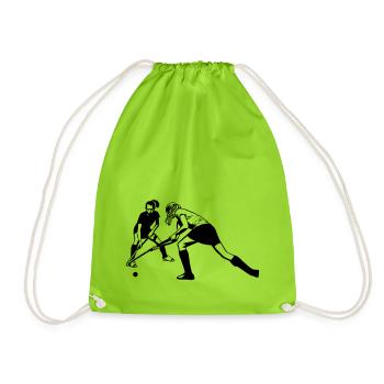 Les filles de hockey - Sac de sport léger - vert néon - Devant