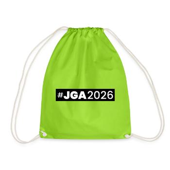 Jga 2026 Bachelor Party - Drawstring Bag - neon green - Front