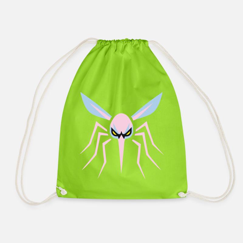 Mosquito, Mosquito, Insect, Evil - Drawstring Bag - neon green