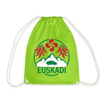 Euskadi Montagnes et Piments Logo - Sac de sport léger - vert néon - Devant