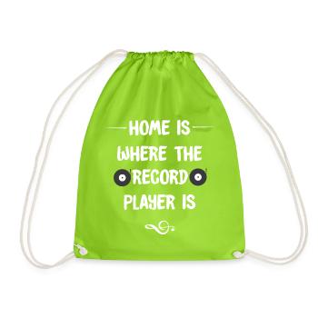 Vinyle - Sac de sport léger - vert néon - Devant