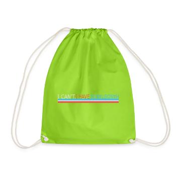 J’ai le poirier - Sac de sport léger - vert néon - Devant