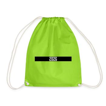 2026 Line Year - Drawstring Bag - neon green - Front