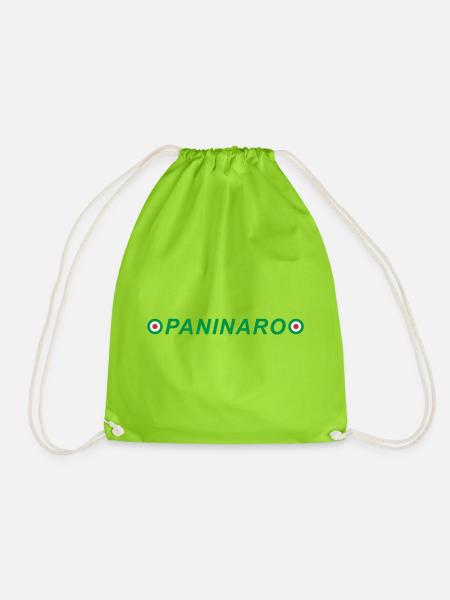 Paninaro - Drawstring Bag - neon green