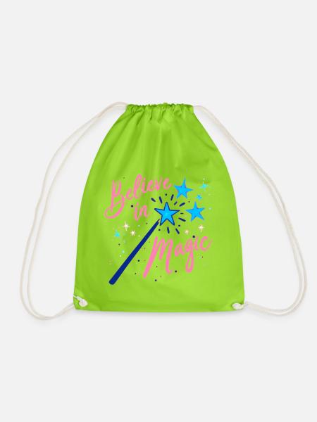 Believe in Magic - Turnbeutel - Neongrün