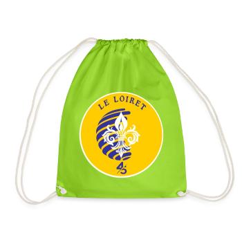 Fleur de Lys Loiret 45 - Drawstring Bag - neon green - Front