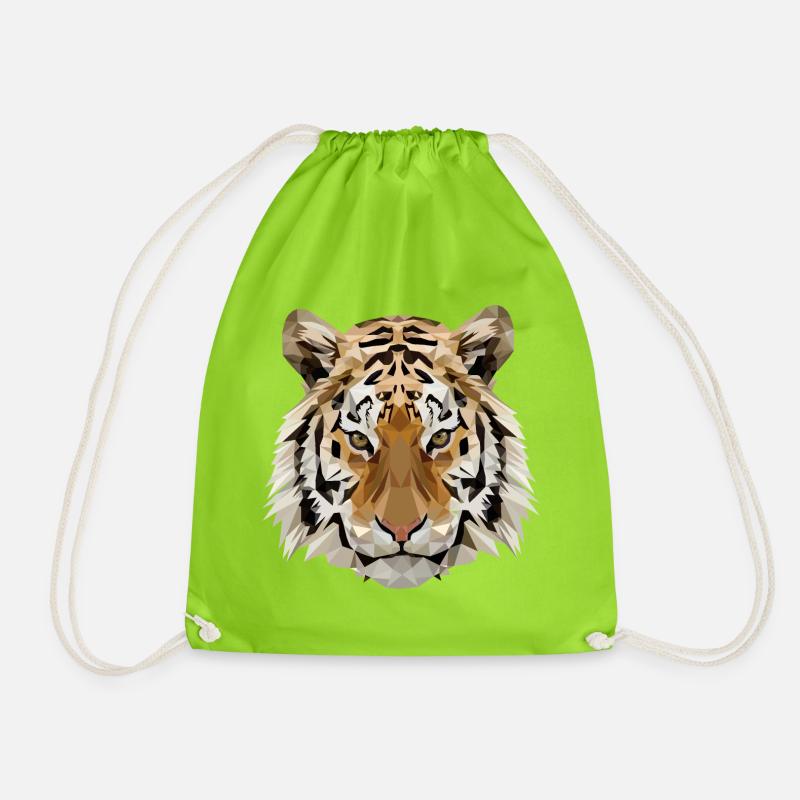 Tiger - Turnbeutel - Neongrün