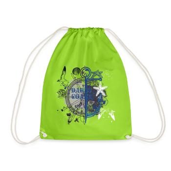 Boussole d’ancre nautique de nuit - Sac de sport léger - vert néon - Devant