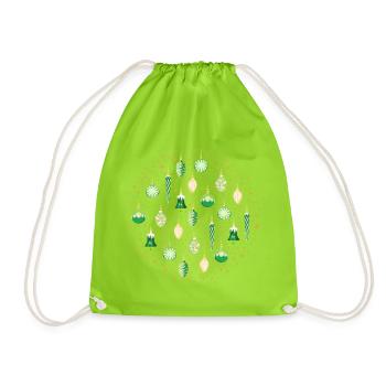 Galaxie de Noël Vert - Sac de sport léger - vert néon - Devant