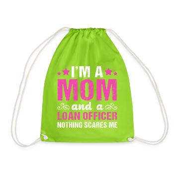 Debt Condominium Mortgage - Drawstring Bag - neon green - Front