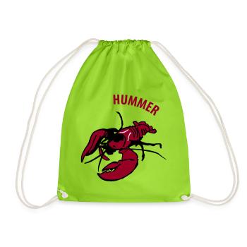 Hummer - Turnbeutel - Neongrün - Vorne