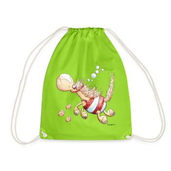 Hippocampe I Wortspiel Schwimmer Pferd - Sac de sport léger - vert néon - Devant