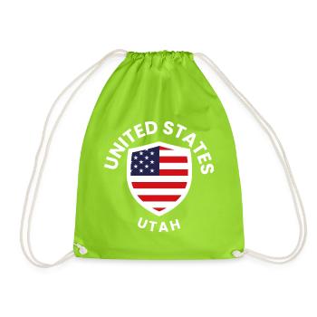 United States Utah Shield - Turnbeutel - Neongrün - Vorne