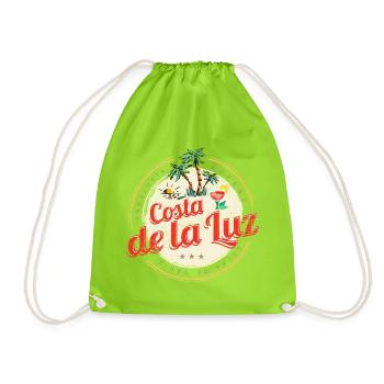 Costa de la Luz Vintage Andalusien Spanien Design - Turnbeutel - Neongrün - Vorne