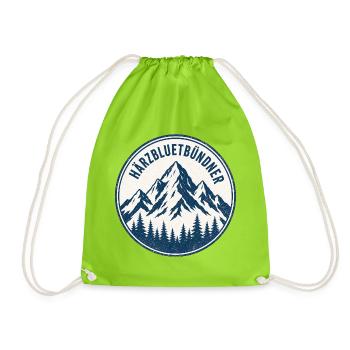 Graubünden - Drawstring Bag - neon green - Front