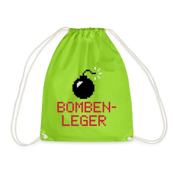 Bomben Leger | Bombe | Explosion - Sac de sport léger - vert néon - Devant