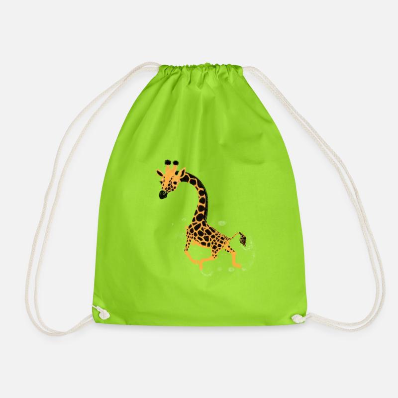 Giraffe - Turnbeutel - Neongrün