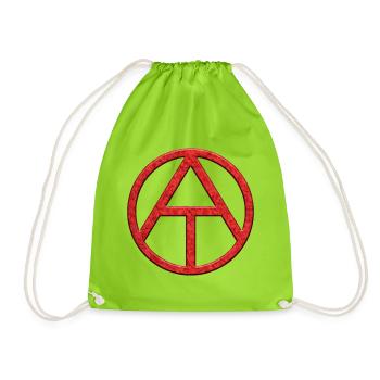 ATHEISMUS SYMBOL - Turnbeutel - Neongrün - Vorne