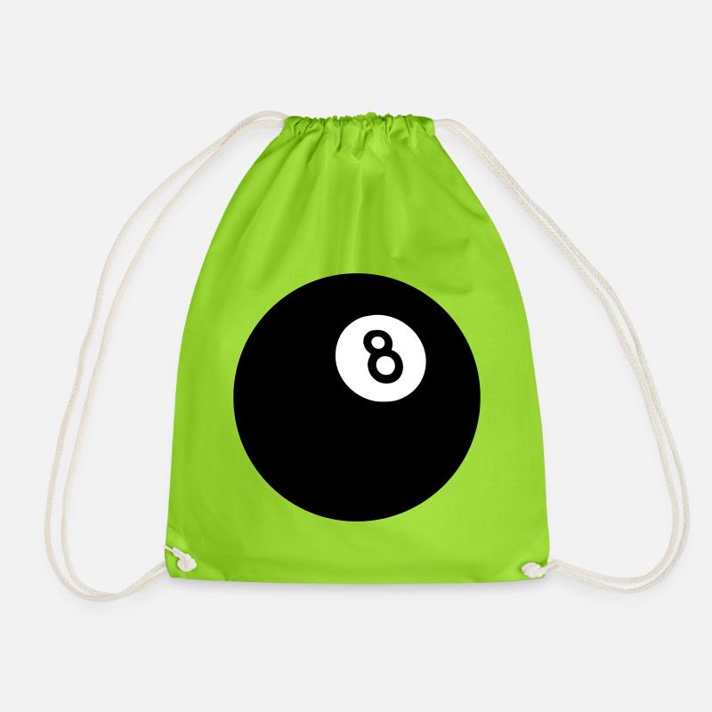 Huit noir - Sac de sport léger - vert néon