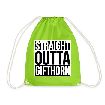TOUT DROIT SORTI GIFTHORN - Sac de sport léger - vert néon - Devant