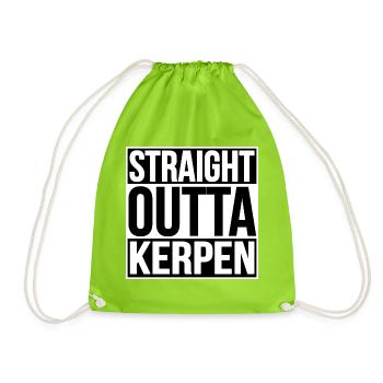 Straight Outta Kerpen - Turnbeutel - Neongrün - Vorne