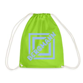 miner - Drawstring Bag - neon green - Front